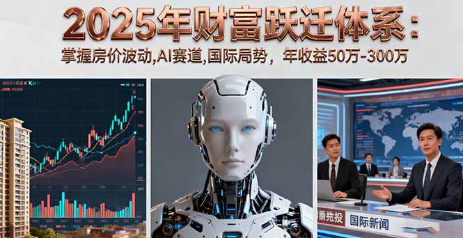 2025年财富跃迁体系：掌握房价波动,AI赛道,国际局势，年收益50万-300万-副业网资源站