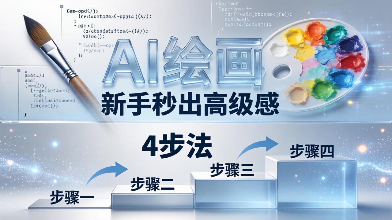 AI绘画入门别再硬磕了！即梦4步法：万能提示词公式+BRTR框架，新手秒出高级感-副业网资源站