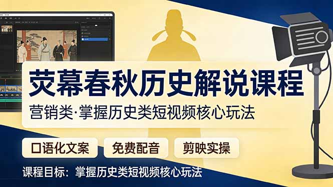 荧幕春秋历史(营销类-副业网资源站