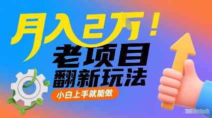 月入2W！老项目翻新玩法，小白上手就能做，非常容易上手-副业网资源站
