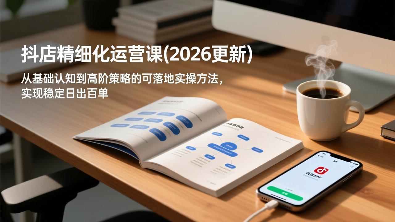 抖店精细化运营课(2026更新-副业网资源站