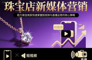 珠宝店新媒体营销，助力珠宝商家快速掌握短视频与直播运营的核心策略-副业网资源站