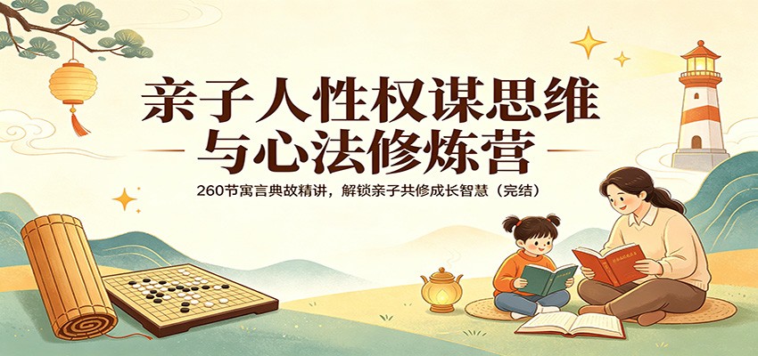 亲子人性权谋思维与心法修炼营：260节寓言典故精讲，解锁亲子共修成长智慧(完结)-副业网资源站