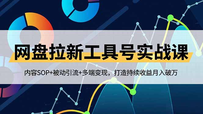 网盘拉新工具号实战课，内容SOP+被动引流+多端变现，打造持续收益月入破万-副业网资源站