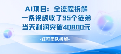 AI收徒变现闭环：一条视频收35人，日入1k+(附完整SOP)-副业网资源站
