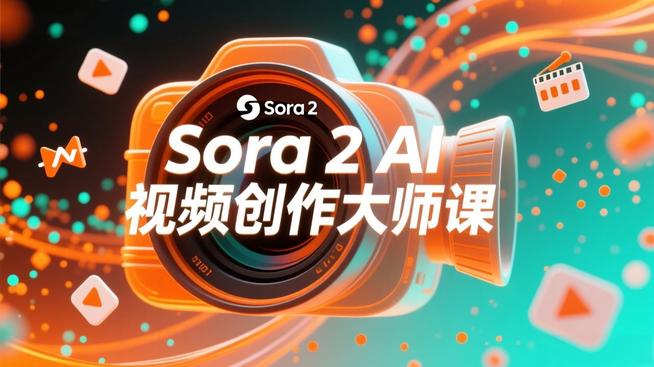 如何利用Sora 2创建流行AI人工智能视频大师班教程：掌握创作全流程，产出百万播放内容-副业网资源站
