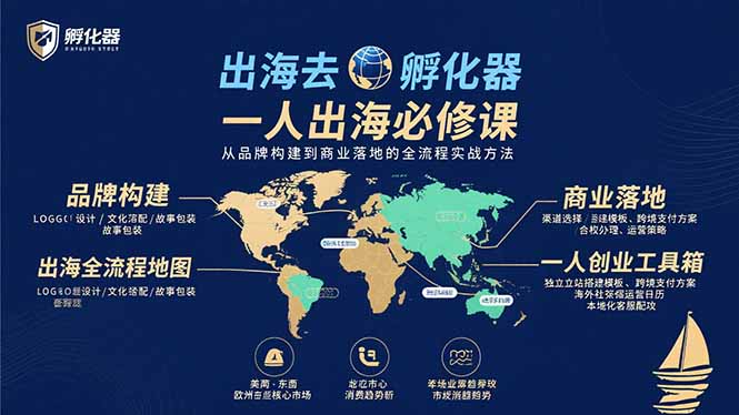 出海去 孵化器 一人出海必修课：从品牌构建到商业落地的全流程实战方法-副业网资源站