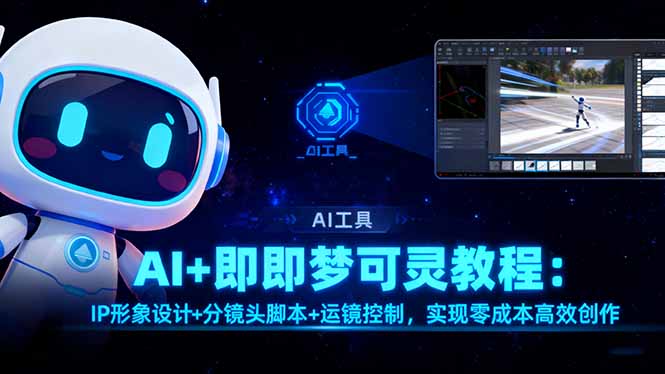 AI+即梦可灵教程：IP形象设计+分镜头脚本+运镜控制，实现零成本高效创作-副业网资源站