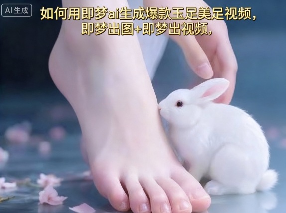 如何用即梦ai生成爆款玉足美足视频，即梦出图+即梦出视频，快速涨粉-副业网资源站