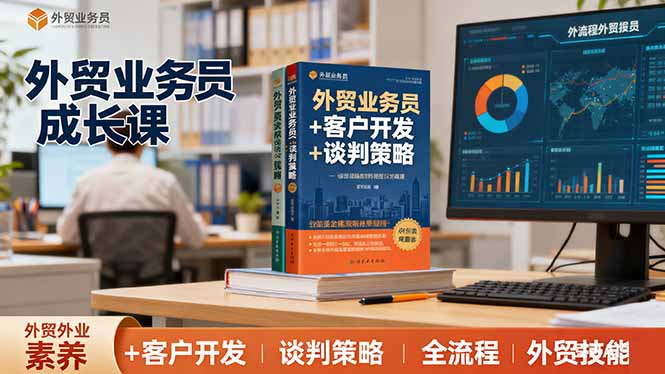 外贸业务员成长课：职业素养+客户开发+谈判策略、掌握全流程外贸技能-副业网资源站