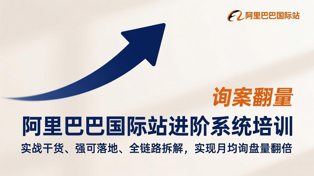 阿里巴巴国际站进阶系统培训，实战干货、强可落地、全链路拆解，实现月均询盘量翻倍-副业网资源站