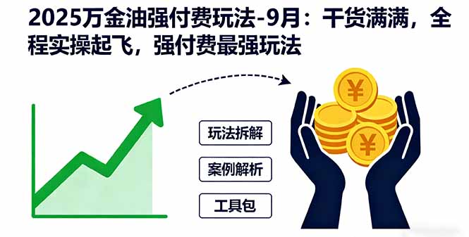 2025万金油强付费玩法-9月：干货满满，全程实操起飞，强付费最强玩法-副业网资源站
