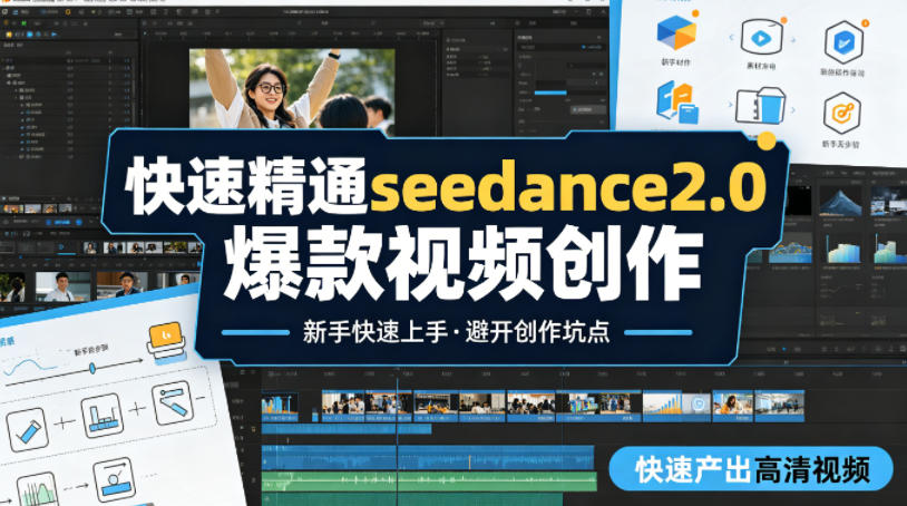 快速精通seedance2.0爆款视频创作，快速产出高清视频，避开大量创作坑点，新手也能快速上手-副业网资源站