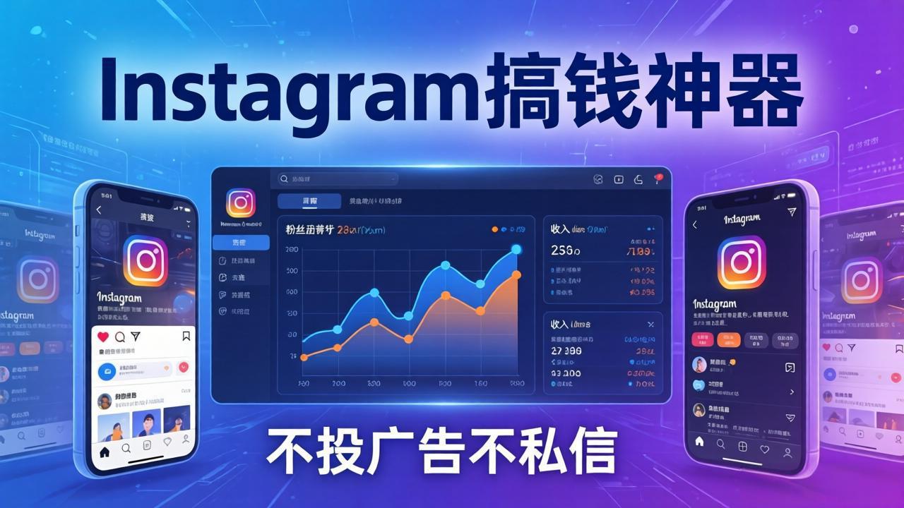 Instagram搞钱神器：月涨6万粉+月入5万刀，不投广告不私信，靠算法+低价产品-副业网资源站