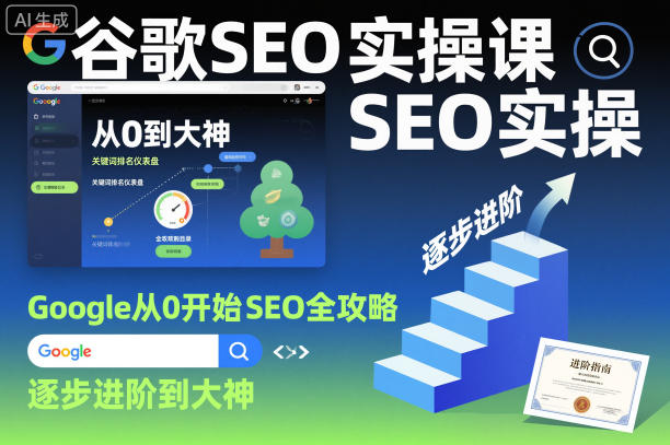 谷歌SEO实操课，Google从0开始SEO全攻略，逐步进阶到大神(更新26年)-副业网资源站