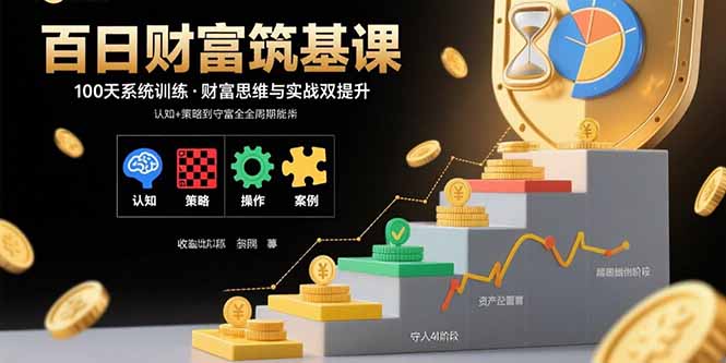 百日财富筑基课：认知+策略+实操+案例拆解 实现从创富到守富全周期能力-副业网资源站