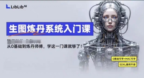 LibLibAI哩布哩布生图炼丹系统入门课，从生图到炼丹，只学这一门就够了-副业网资源站