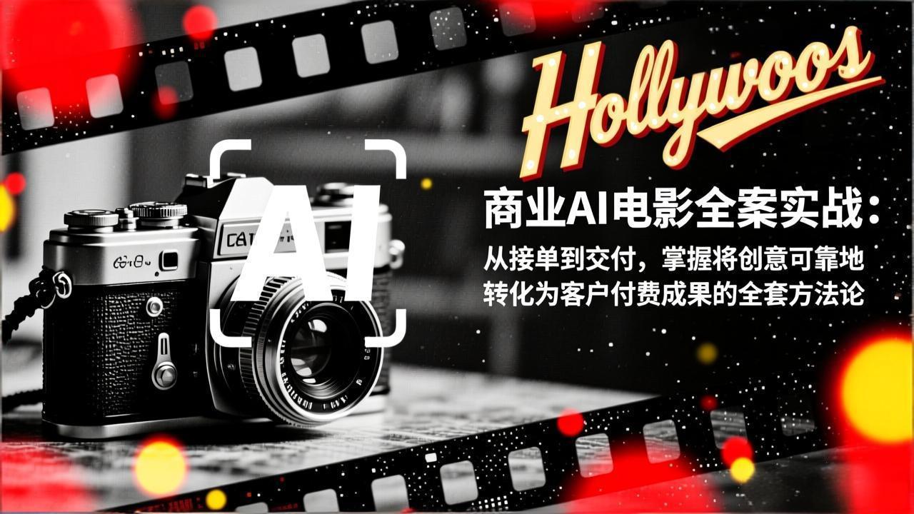 商业AI电影全案实战：从接单到交付，掌握将创意可靠地转化为客户付费成果的全套方法论-副业网资源站