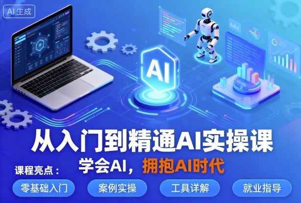 从入门到精通AI实操课，学会AI，拥抱AI时代-副业网资源站