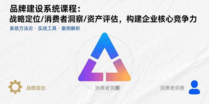 品牌建设系统课程：战略定位/消费者洞察/资产评估，构建企业核心竞争力-副业网资源站