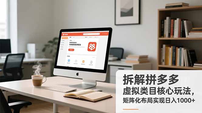 拆解拼多多虚拟类目核心玩法，矩阵化布局实现日入1000+-副业网资源站