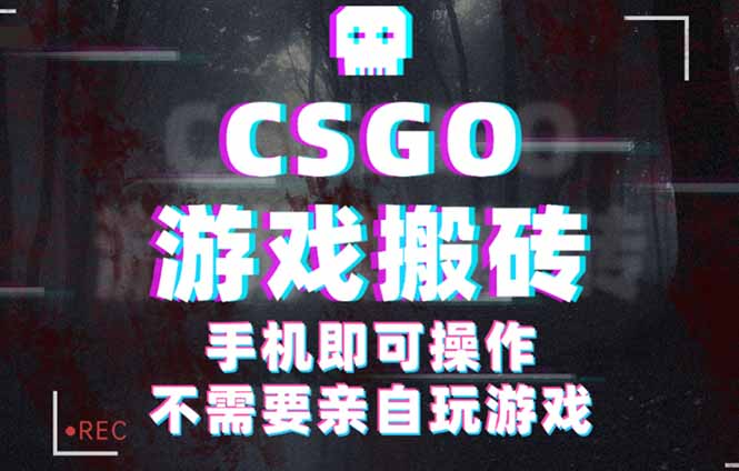 CSGO游戏挂机捡漏，单日扫货500+，年底小高峰上车可吃肉，手机即可操作…-副业网资源站