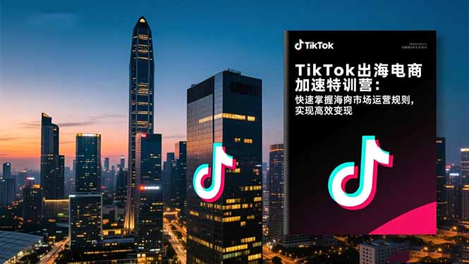 TikTok出海电商加速特训营-更新：快速掌握海外市场运营规则，实现高效变现-副业网资源站