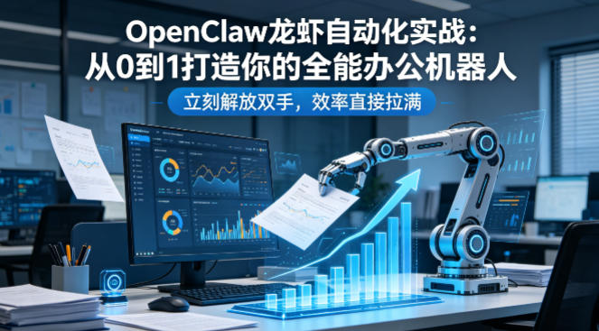 OpenClaw龙虾自动化实战：从0到1打造你的全能办公机器人，立刻解放双手，效率直接拉满-副业网资源站