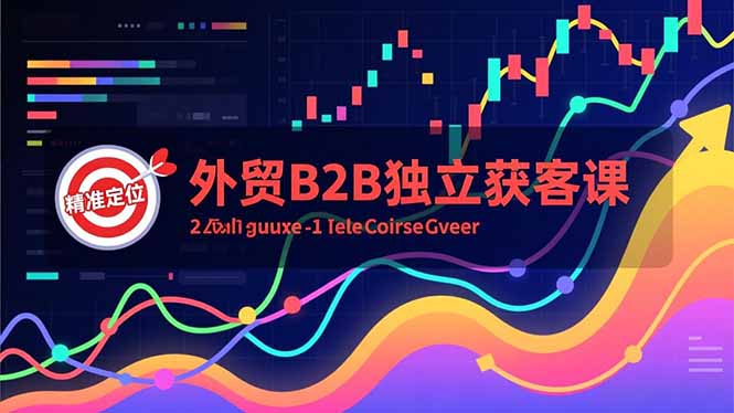 外贸B2B独立获客课，Facebook主页搭建、消息互动广告、精准定位，打造高询盘系统-副业网资源站