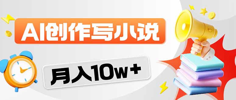 2026风口项目AI写小说 轻松实现月入10w+-副业网资源站