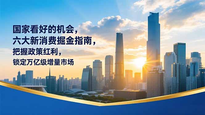 某付费文章：国家看好的机会，六大新消费掘金指南，把握政策红利，锁定万亿级增量市场-副业网资源站