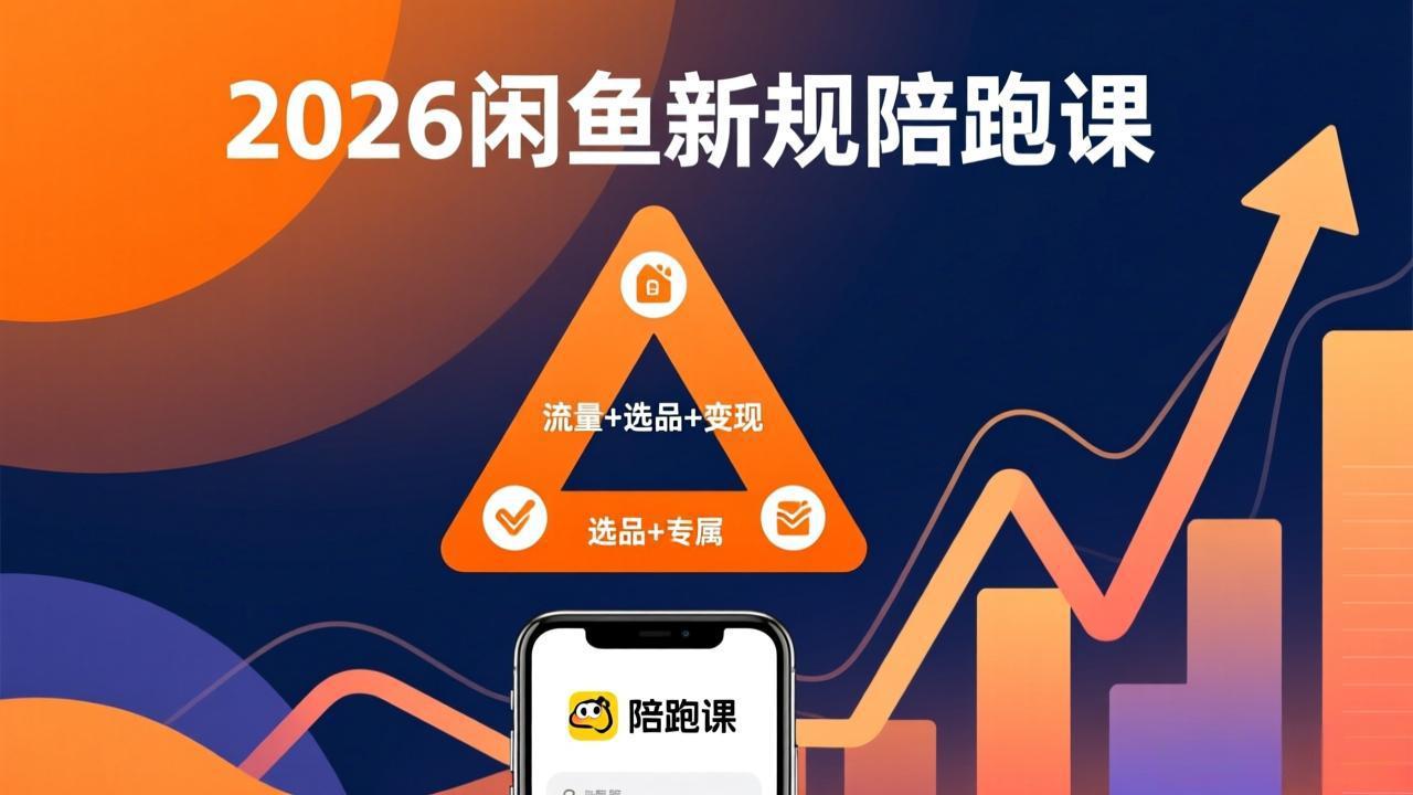 2026闲鱼高阶陪跑课全新上线，带你吃透新规玩转选品流量，从零搭建稳定变现盈利体系-副业网资源站