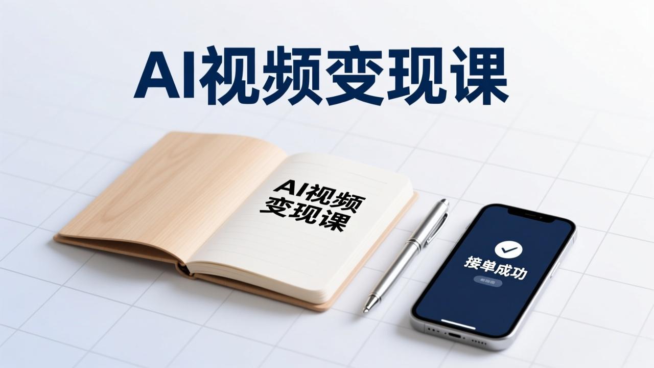 AI视频变现课，学完即可创作短片、接商单，实现副业增收，单项目报价可达千元-副业网资源站