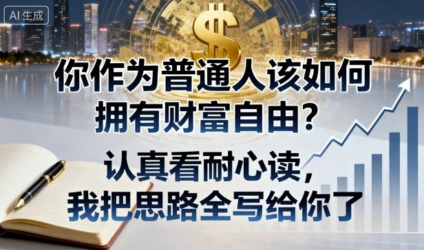 付费文章：你作为普通人该如何拥有财富自由？认真看耐心读，我把思路全写给你了-副业网资源站