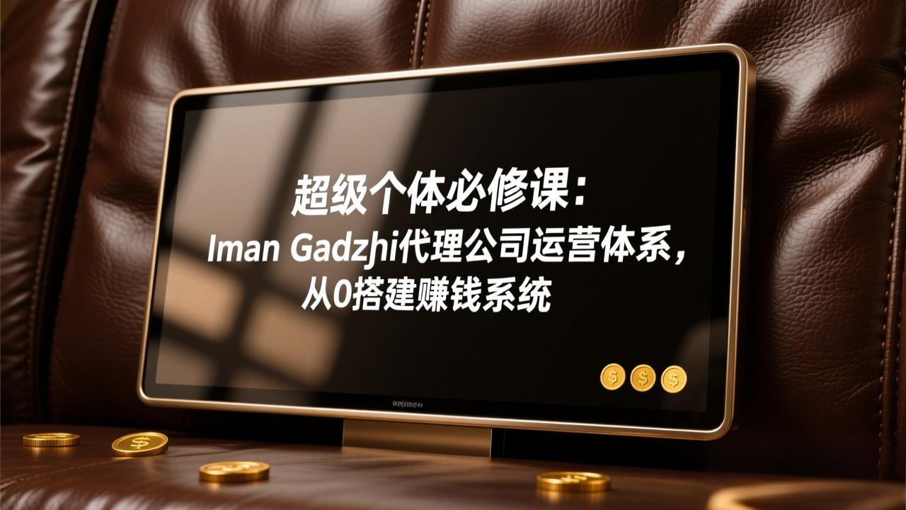 超级个体必修课：Iman Gadzhi代理公司运营体系，从0搭建赚钱系统-副业网资源站