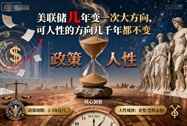 付费文章：美联储几年变一次大方向，可人性的方向几千年都不变-副业网资源站
