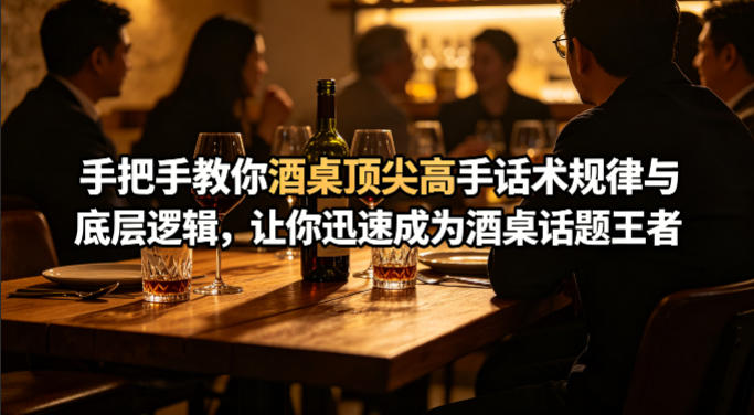 付费文章：手把手教你酒桌顶尖高手话术规律与底层逻辑，让你迅速成为酒桌话题王者(二十年全网独家经验分享)-副业网资源站