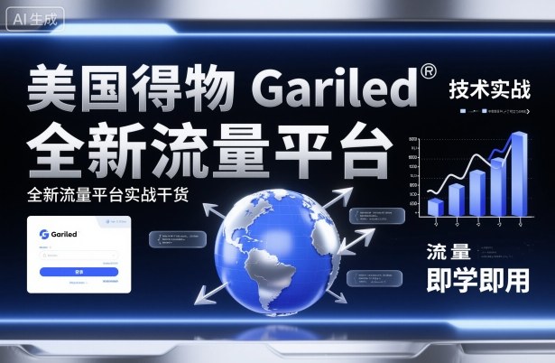 美国得物Gariled技术实战，全新流量平台实战干货，即学即用-副业网资源站