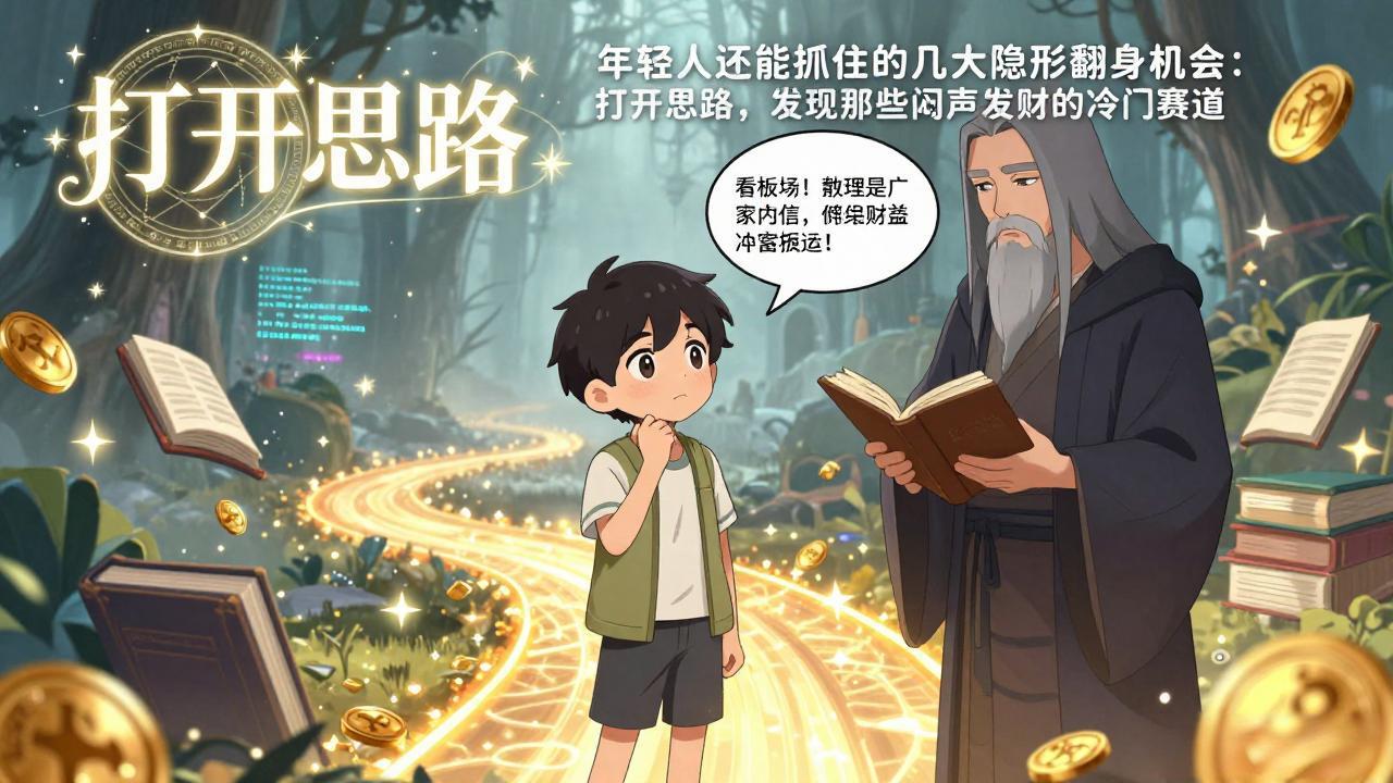 付费文1+2：年轻人还能抓住的几大隐形翻身机会：打开思路，发现那些闷声发财的冷门赛道-副业网资源站