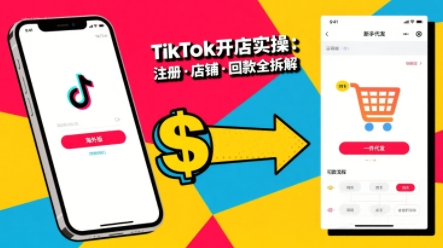 TikTok从开店到投流的进阶课，从基础实操到高阶技巧一网打尽-副业网资源站