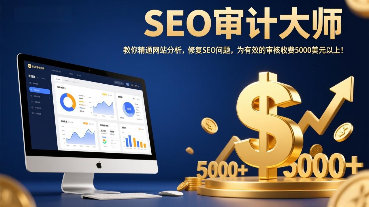 SEO审计大师：教你精通网站分析，修复SEO问题，为有效的审核收费5000美元以上！-副业网资源站