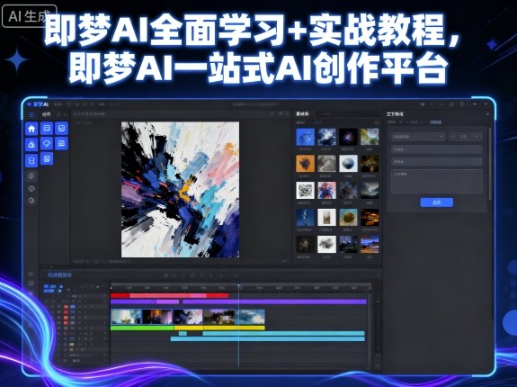 即梦AI全面学习+实战教程，即梦AI一站式AI创作平台-副业网资源站
