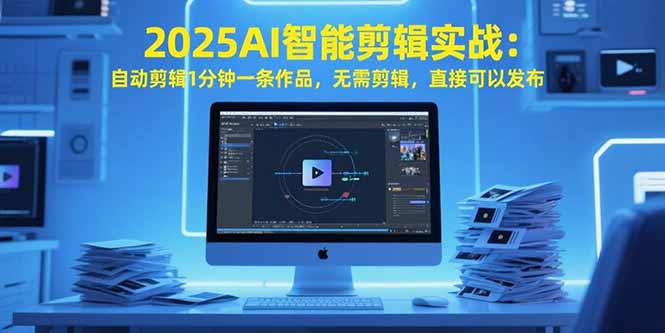 2025AI智能剪辑实战：自动剪辑1分钟一条作品，无需剪辑，直接可以发布-副业网资源站