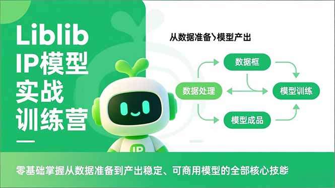 Liblib IP模型实战训练营，零基础掌握从数据准备到产出稳定、可商用模型的全部核心技能-副业网资源站