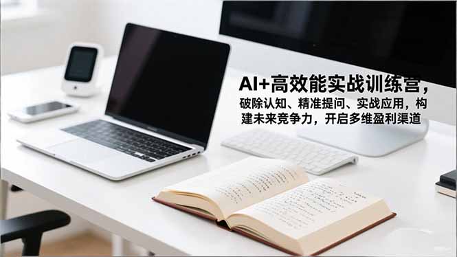 AI+高效能实战训练营，破除认知、精准提问、实战应用，构建未来竞争力，开启多维盈利渠道-副业网资源站