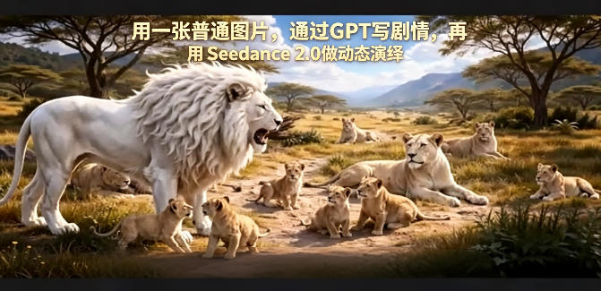 用一张普通图片，通过GPT写剧情，再用Seedance 2.0做动态演绎，居然能生成迪士尼风格搞笑动画-副业网资源站